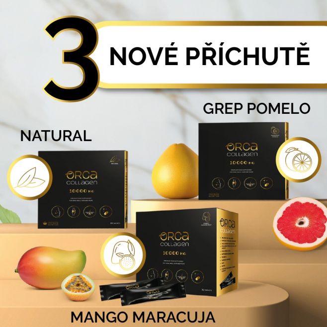 3️⃣ nové příchutě! Dlouho očekávaná novinka je zde! Vámi oblíbený přípravek Orca Collagen 🐋, který jste doposud znali...
